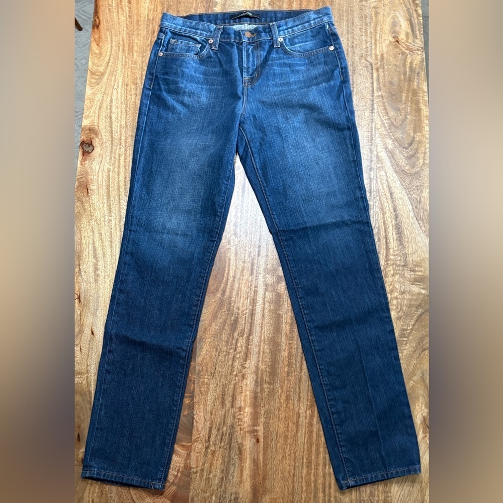 J Brand Womens Skinny Leg Jeans Mid Rise Denim Stretch Dark Wash Blue Size 26